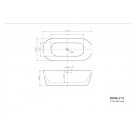 Ванна акриловая Belbagno BB306 Ванна акриловая Belbagno BB306